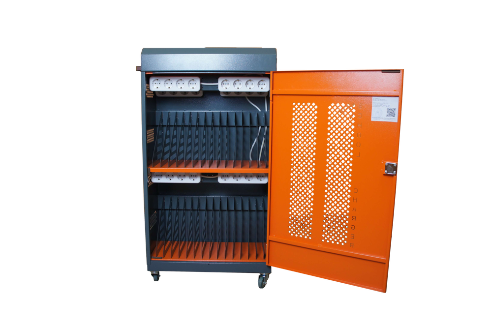 Тележка c розетками для зарядки 30 планшетов