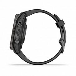 Garmin Fenix 7S Pro Sapphire Solar – угольно-серый DLC, титановый корпус, силиконовый ремешок