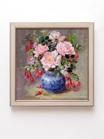 Картины на стену интерьерная на холсте 4 шт, 23*23 см