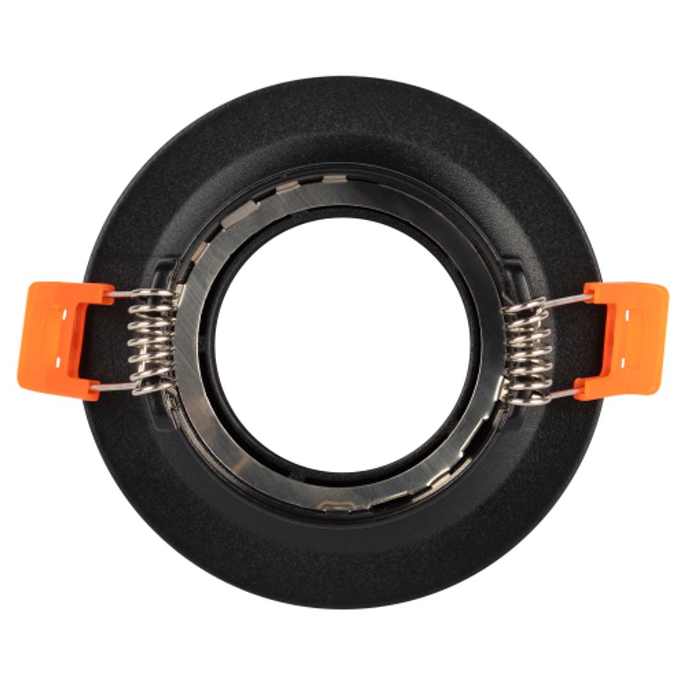 Светильник встраиваемый алюминиевый ЭРА KL96 BK под лампу MR16 GU5.3 черный | Алюминиевые встраиваемые светильники