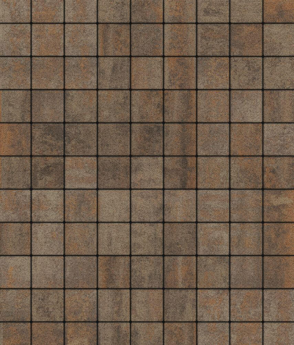 Гранитная тротуарная плитка КВАДРАТ - А.3.К.4 Листопад гранит Клен