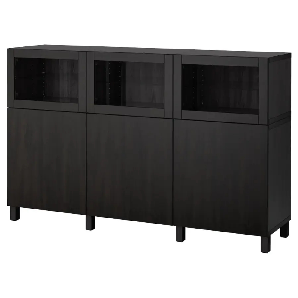 Комбинация для хранения - IKEA BESTÅ/BESTA/ БЕСТА/БЕСТО ИКЕА, 180x42x112 см, черный