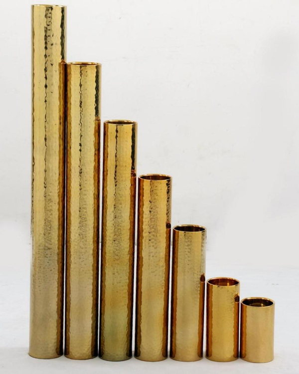 Подсвечник PIPE Подсвечник золото 65 см Cor Mulder