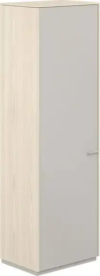 NZ-0313.YN.GS / Шкаф для одежды 1-дв., обвязка YN, фасады GS / 624х450х1976, обвязка YN, фасады GS