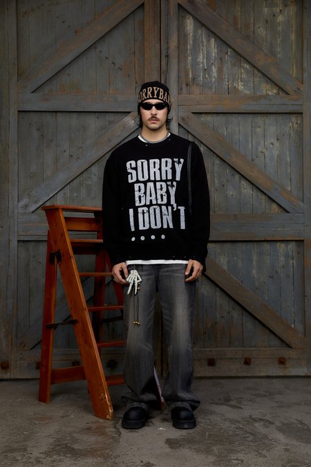 Свитер DONSMOKE "Destroy Logo" Distressed Sweater