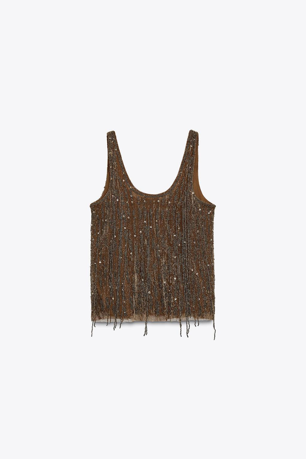 Топ с бусинами — zw collection