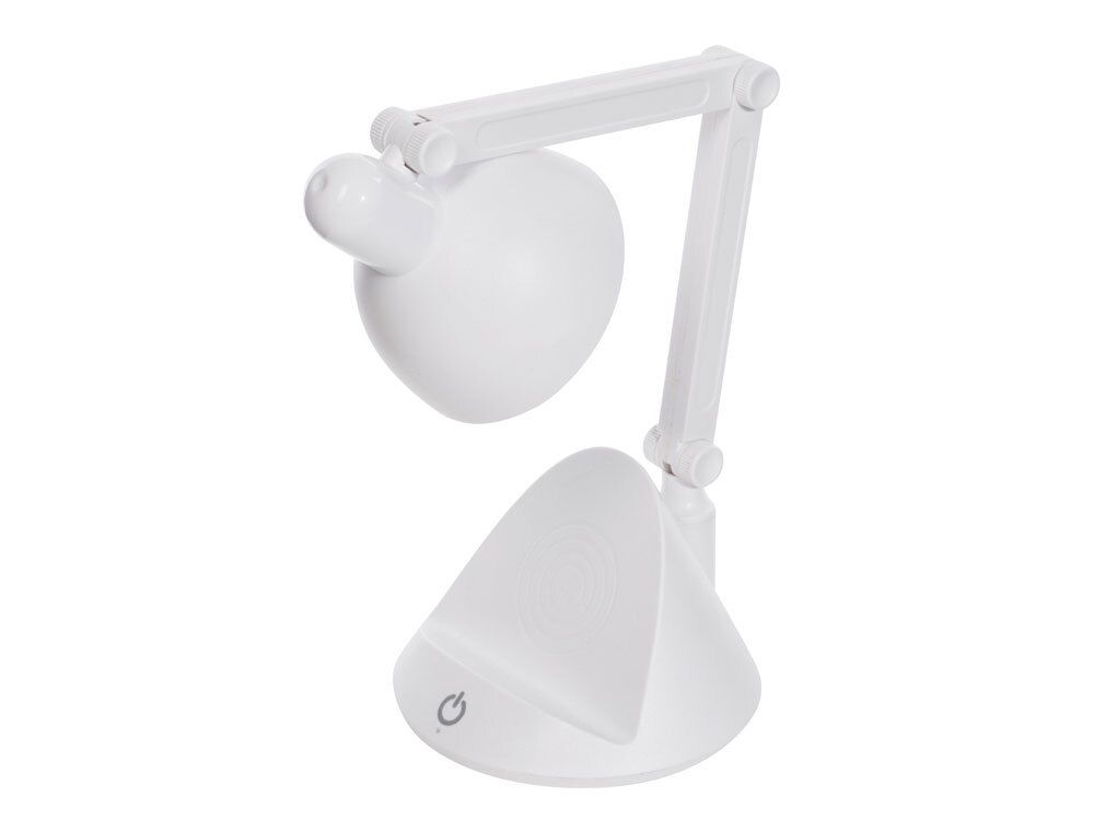 Настольный светильник с функцией беспроводной зарядки «Bendy» (белый)