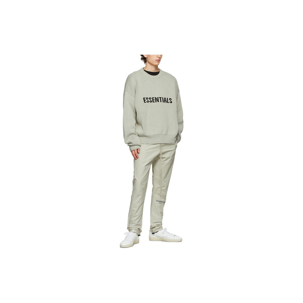 Fear Of God Essentials FW21 Knit Pullover Sweater Green Concrete