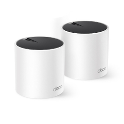 Беспроводной маршрутизатор TP-Link Mesh Deco X55 802.11ax, 3000(574+2400) Мбит/с, 2.4ГГц и 5ГГц, 2xLAN (2-pack)