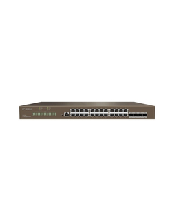 IP-COM G5328F Коммутатор управляемый 3 уровня L3, 28 портов, 24x1 Гбит/с, SFP+ 4x10 Гбит/с
