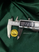 Пуговицы матовое золото "Глаза" Скиапар.