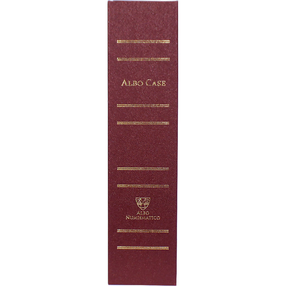 Albo Case (Альбо Кейс) на 4 кассеты (на 48 капсул). Без капсул. Бордовый Albo Numismatico