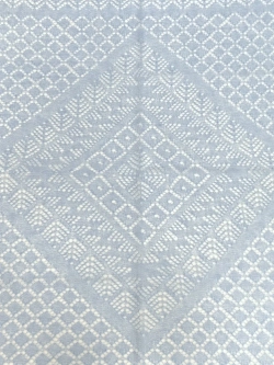 Оренбургский пуховый платок-паутинка А120-04 голубой