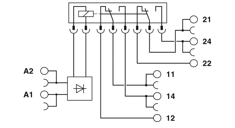 2910537 - PLC-RPT- 24DC/2X21/FG - Релейный модуль