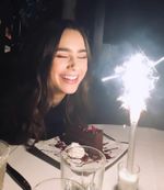 Свеча Фонтан для торта, 30 сек, 12 см