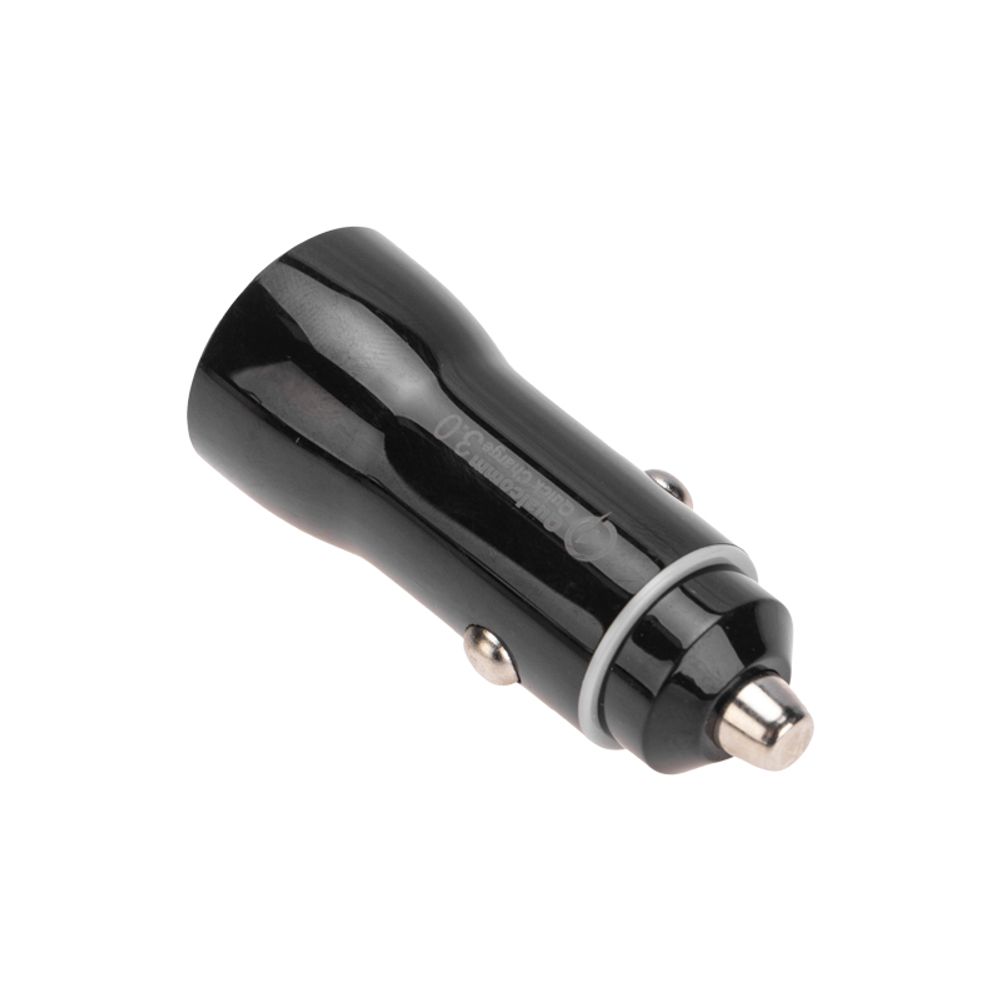 Автозарядка в прикуриватель АЗУ USB-A (QC 3.0)+USB-C (PD), 38Вт черная REXANT