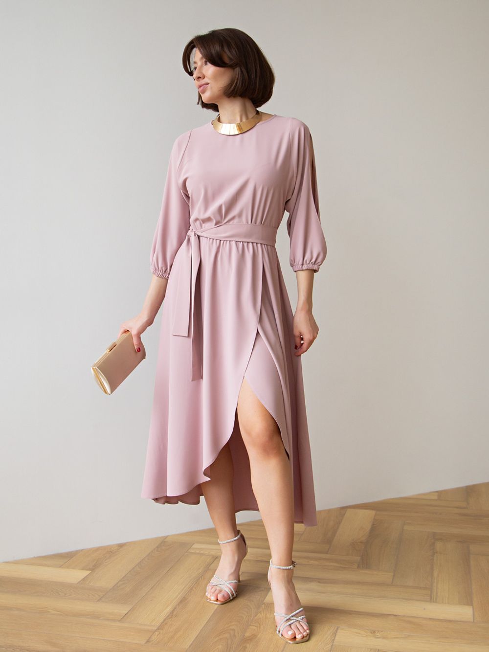 Платье Танго вдвоем (пудра) П15165-1М LT Collection