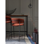 Стул полубарный Bergenson Bjorn Helning, букле, терракота