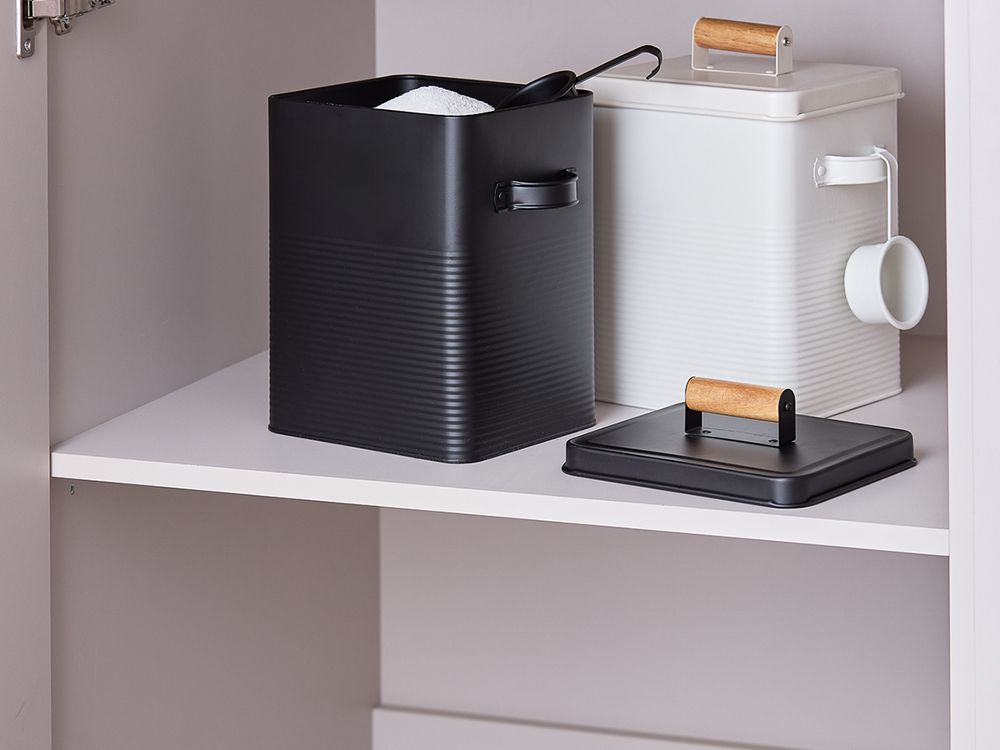 Банка для хранения универсальная Irmel, 6,2 л, с ложкой, молочная