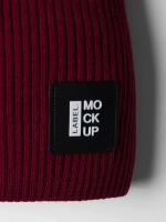 Красная шапка детская бини на осень