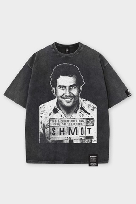Футболка SHMOT "ESCOBAR" GARMENT DYE Черный