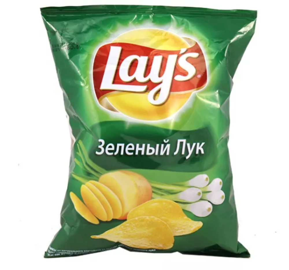 Чипсы Lays Зеленый лук, 70г