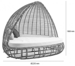 Лаунж-лежак плетеный Tagliamento Modern