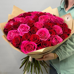 «51 roses» микс из эквадорских роз
