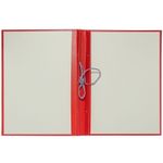 Папка для дипломных работ без бумаги, на тесьме, красная, Jenzol