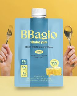 BBAGIO Протеиновые шейки со вкусом кукурузы Corn Shake Yum (1 шт * 45 г)