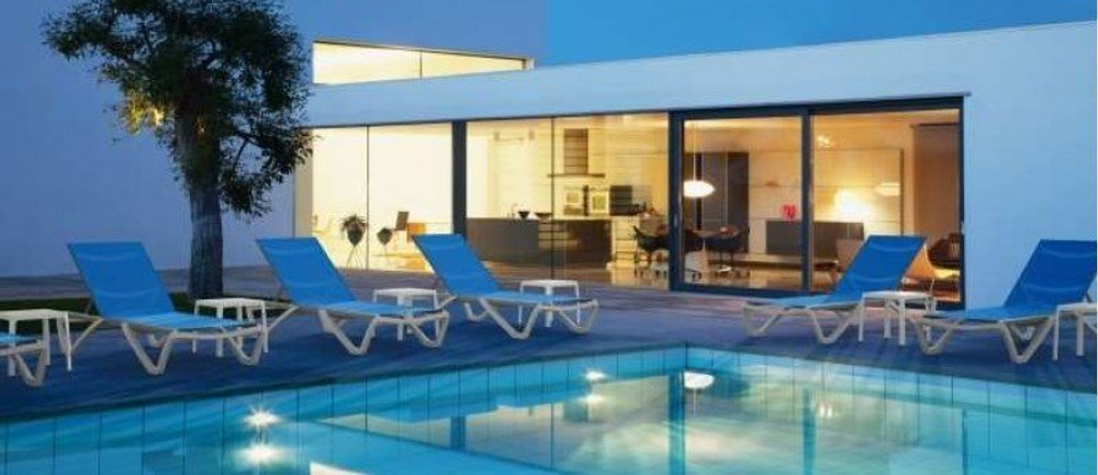 Шезлонг-лежак металлический PAPATYA Wave, белый, тортора