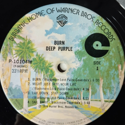 Винтажная виниловая пластинка LP Deep Purple Burn (Japan 1976) (No Obi) Lay Down, Stay Down