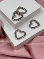 Карабин серебристый сердце