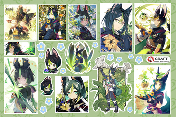 Стикерлист "Геншин импакт -  Тигнари"