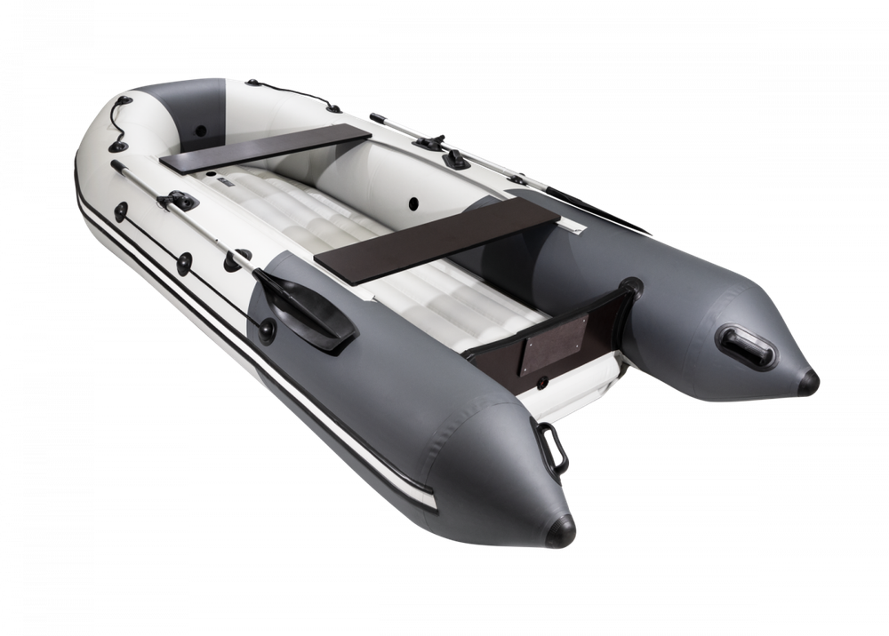 Таймень NX 3600 НДНД Бронированная светло серый-графит (лодка ПВХ)