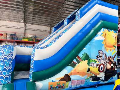 Водная горка с бассейном «Зверопой-2», 10×4×4,5 м