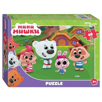 Пазл 60эл. "Мини мишки" (Степ пазл)