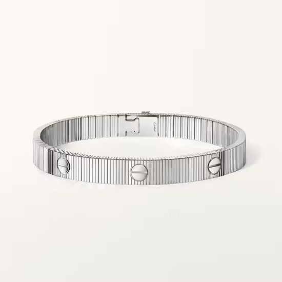 Браслет Cartier LOVE Unlimited Bracelet flexible в белом золоте