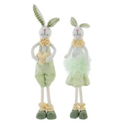 GAEM Игрушка набивная "Заяц/Зайка", L13 W9 H53 см, 2в.