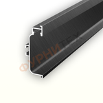 Алюминиевый рамочный профиль для фасадов, Черный браш купить с доставкой, Казахстан