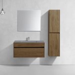 База под раковину Chiara 1000 подвесная, 1 выкатной ящик soft-close, T.Oak
