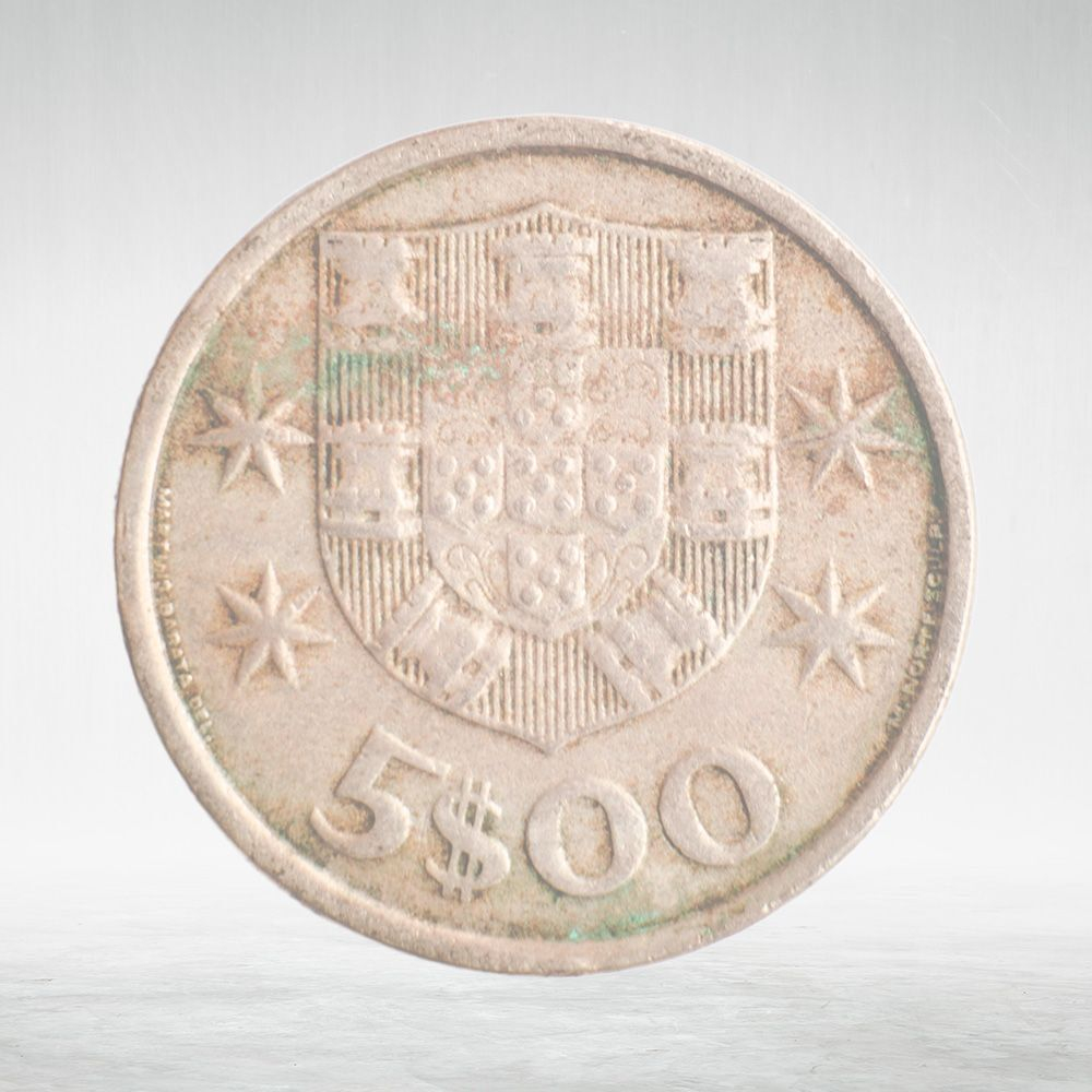 Portugal, 5 Escudos, 1968, VF