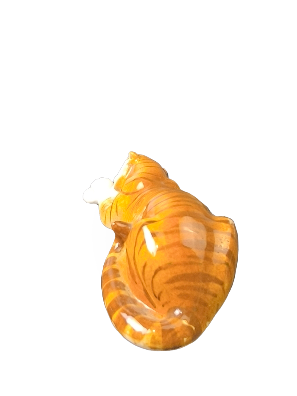 Фарфоровая статуэтка "Тигр с мясом" ЛФЗ