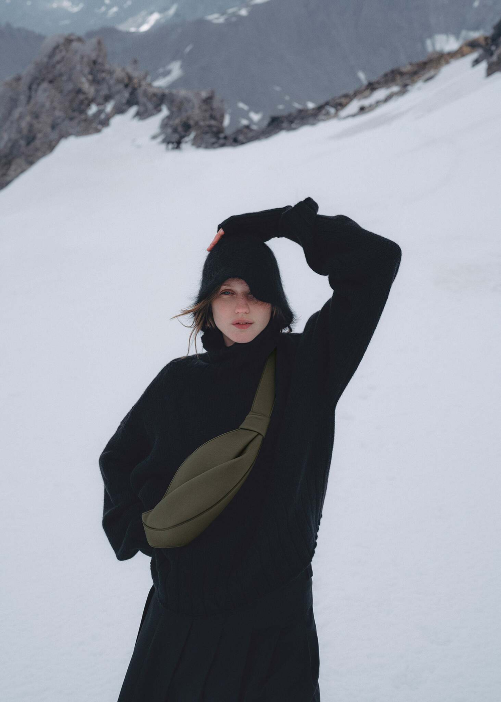 POLENE СУМКА NEYU, ДЫМЧАТО-ЗЕЛЕНЫЙ