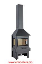 Камин ПРАГА три стекла