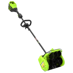 Greenworks GD60SS2 60В аккумуляторная снегоуборочная лопата (1 x 5 Ач, ЗУ) ковш 30 см, выброс 7.6 м 2603207UG