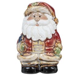 GAEM Набор: солонка и перечница "Санта и Снеговик", L6 W4,5 H8 см