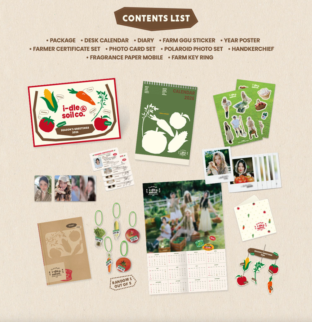 Набор i-dle - 2026 SEASON'S GREETING