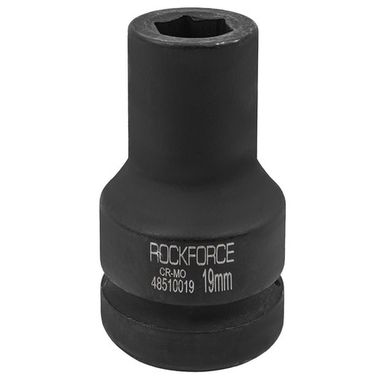 Головка ударная глубокая 19мм 1'' 6гр. RockForce##Rock FORCE RF-48510019