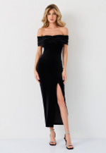 Платье со сборкой на груди